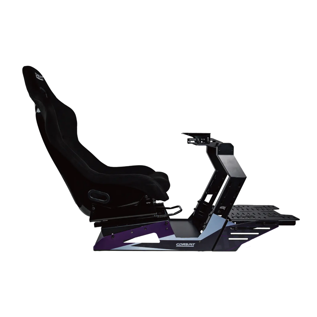 Conspit GT-Lite sim racing rig seat and pedal mount view