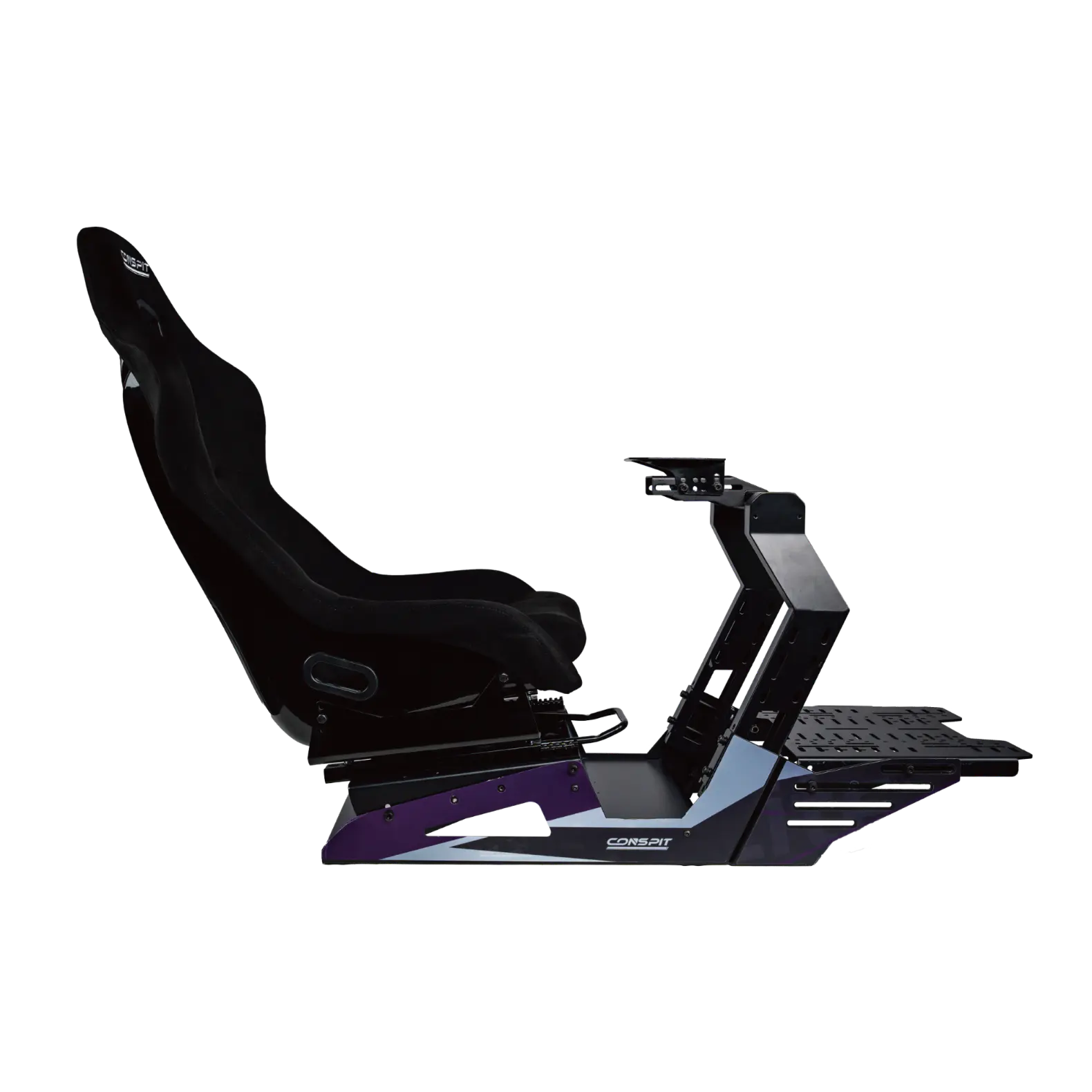 Conspit GT-Lite sim racing rig seat and pedal mount view