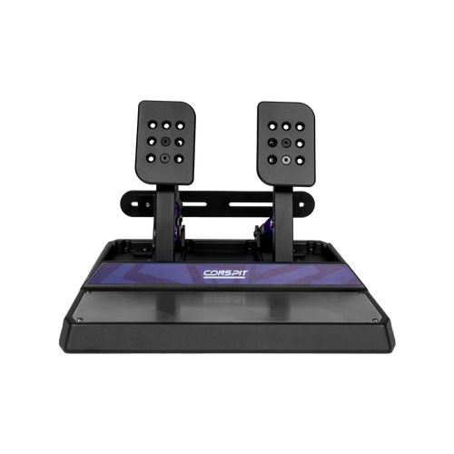 Conspit CPP Apex sim racing pedal set side profile view