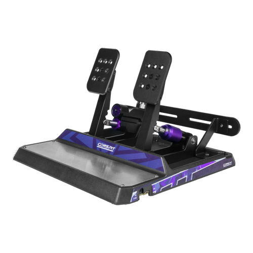 Conspit CPP Apex 3-pedal sim racing set full view throttle brake clutch