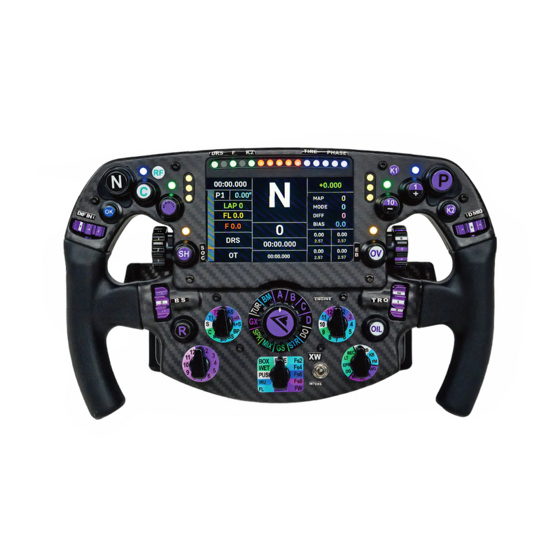 Conspit PW1 formula racing wheel for sim racing front view