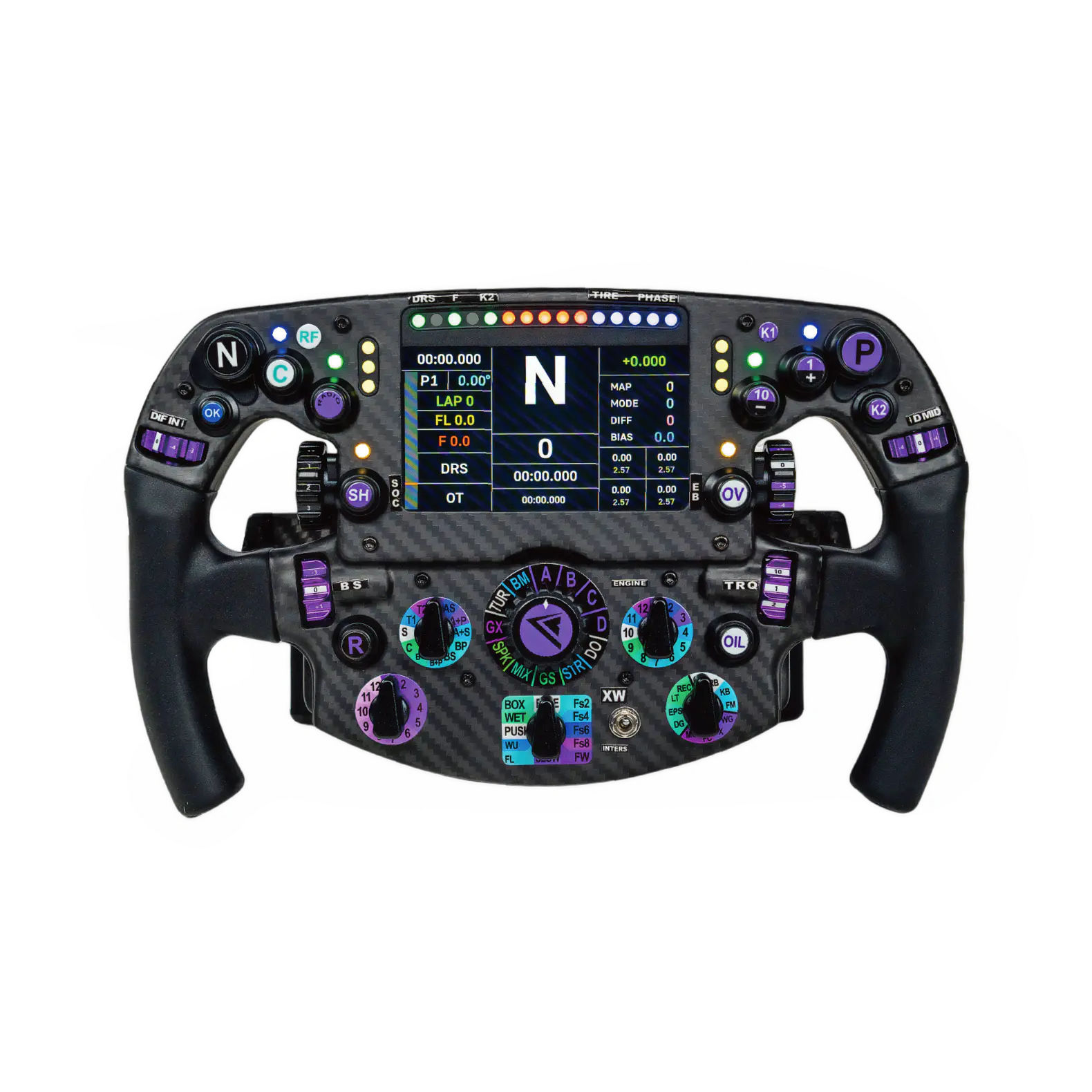 Conspit PW1 formula wheel paddle shifters and grips sim racing
