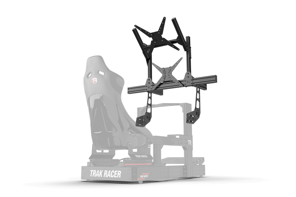Cockpit-Mounted Dual Monitor Stand - Supports up to 80" Display