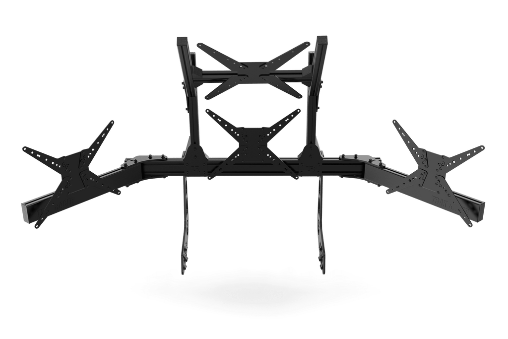 Cockpit-Mounted Quad Monitor Stand - Supports up to 45" Displays