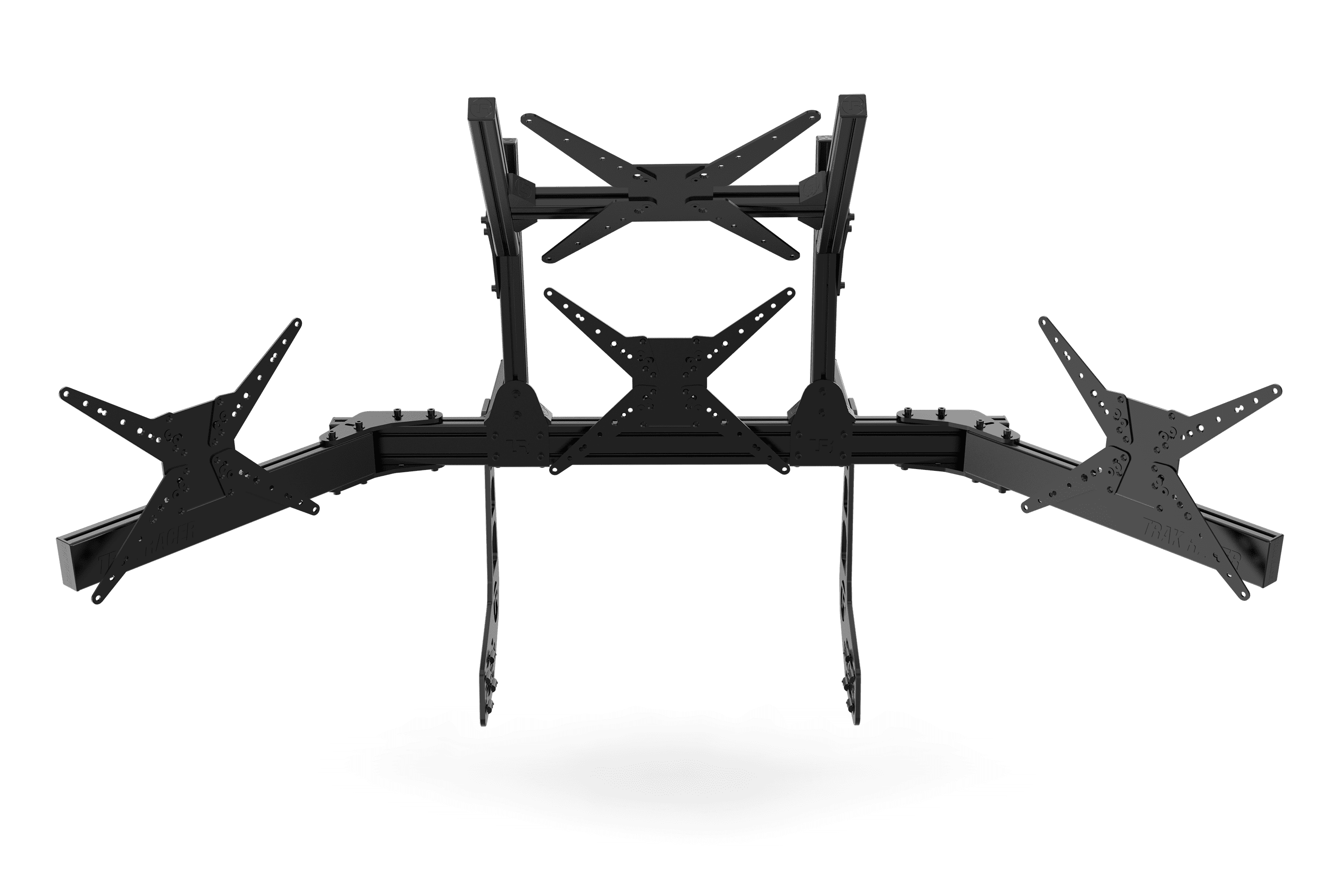 Cockpit-Mounted Quad Monitor Stand - Supports up to 45" Displays