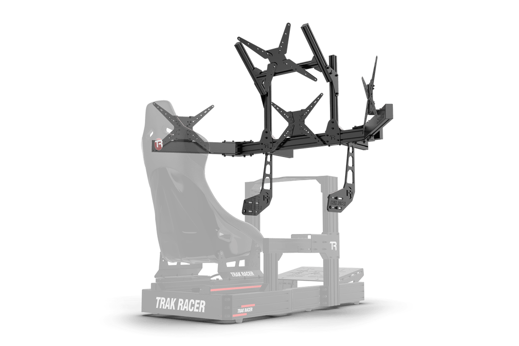 Cockpit-Mounted Quad Monitor Stand - Supports up to 45" Displays