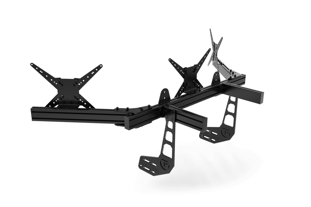 Cockpit-Mounted Triple Monitor Mount - Supports up to 45" Displays