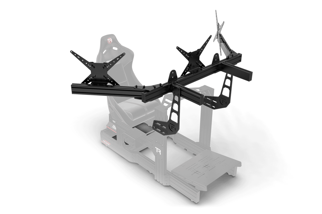 Cockpit-Mounted Triple Monitor Mount - Supports up to 45" Displays