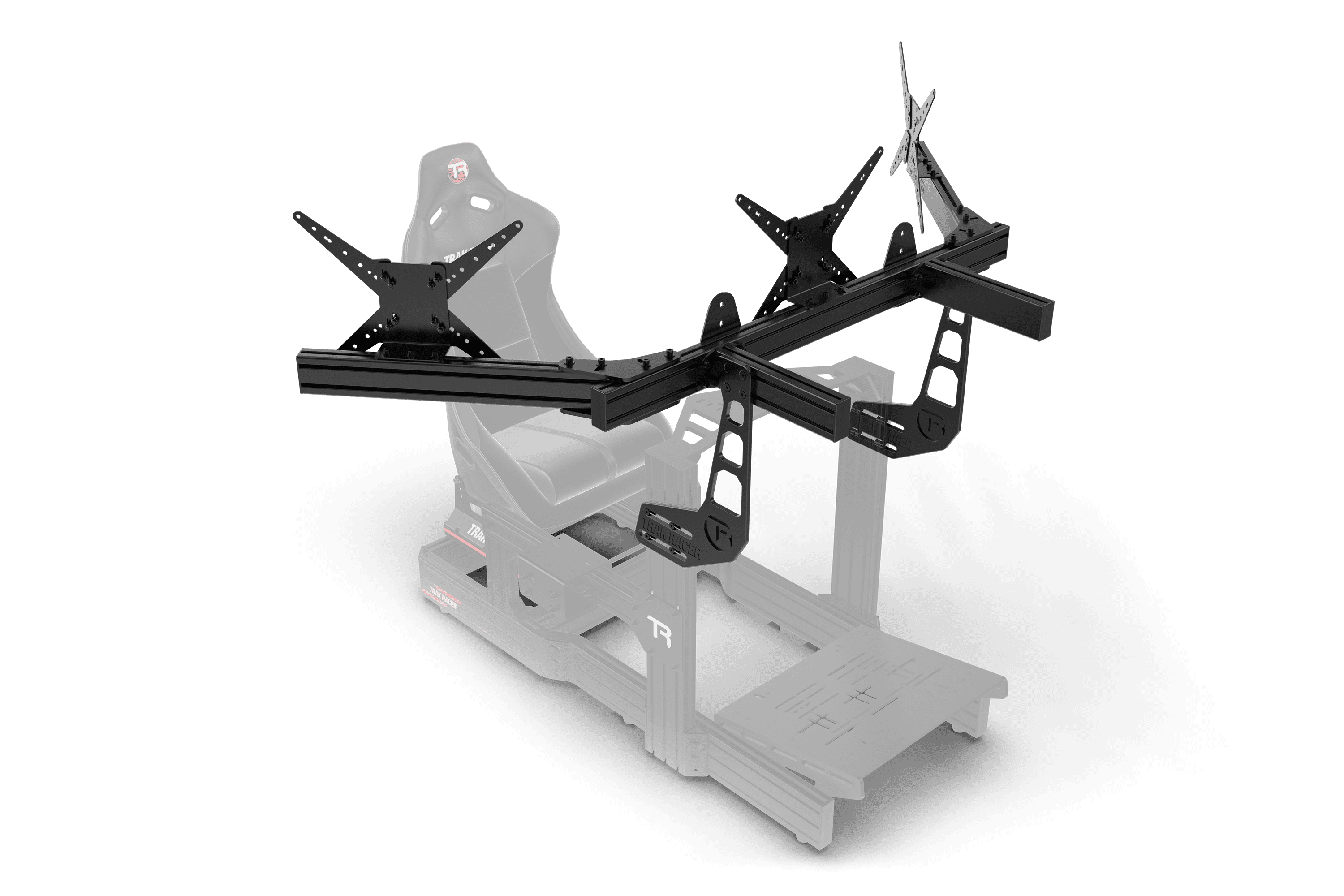 Cockpit-Mounted Triple Monitor Mount - Supports up to 45" Displays