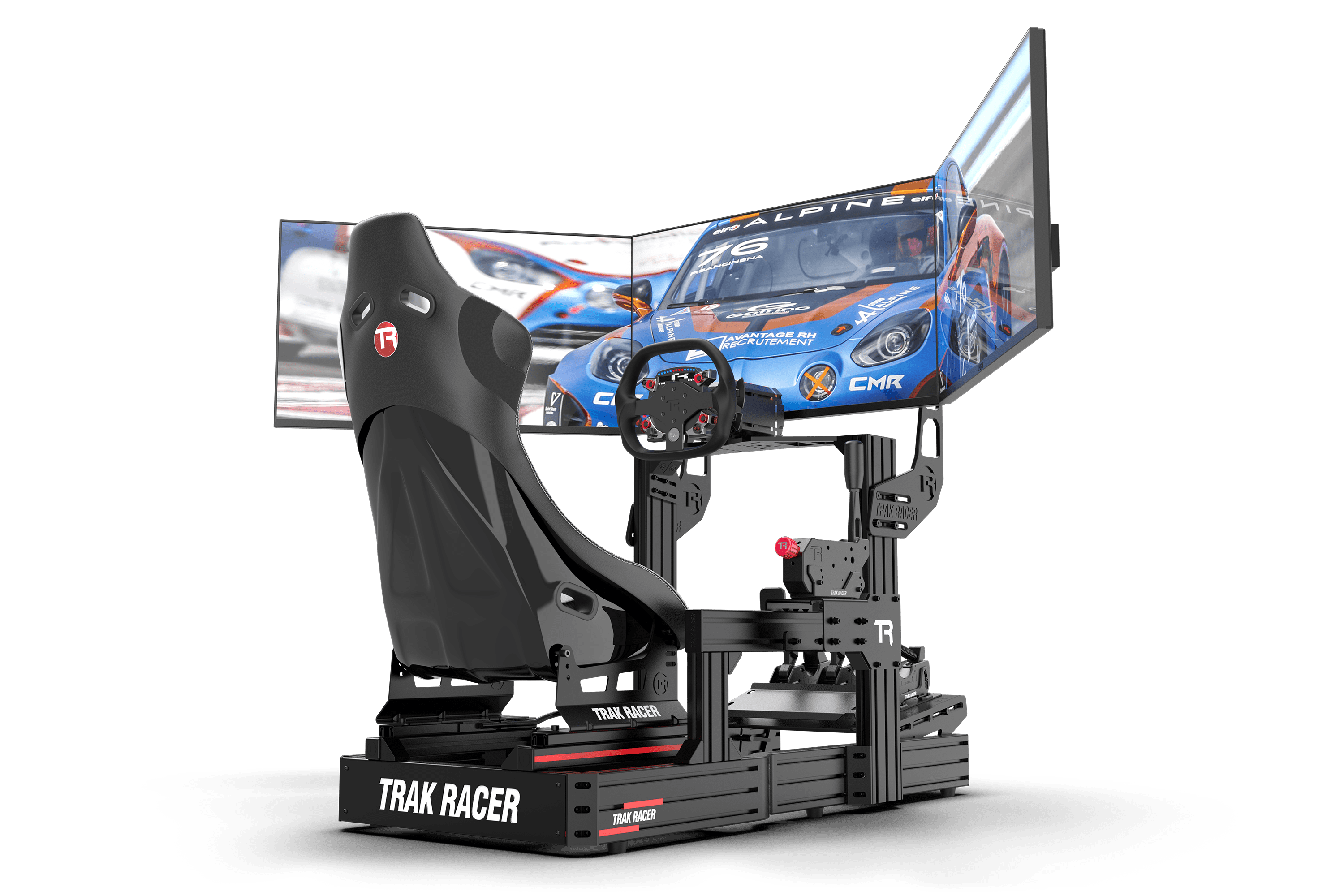 Cockpit-Mounted Triple Monitor Mount - Supports up to 45" Displays