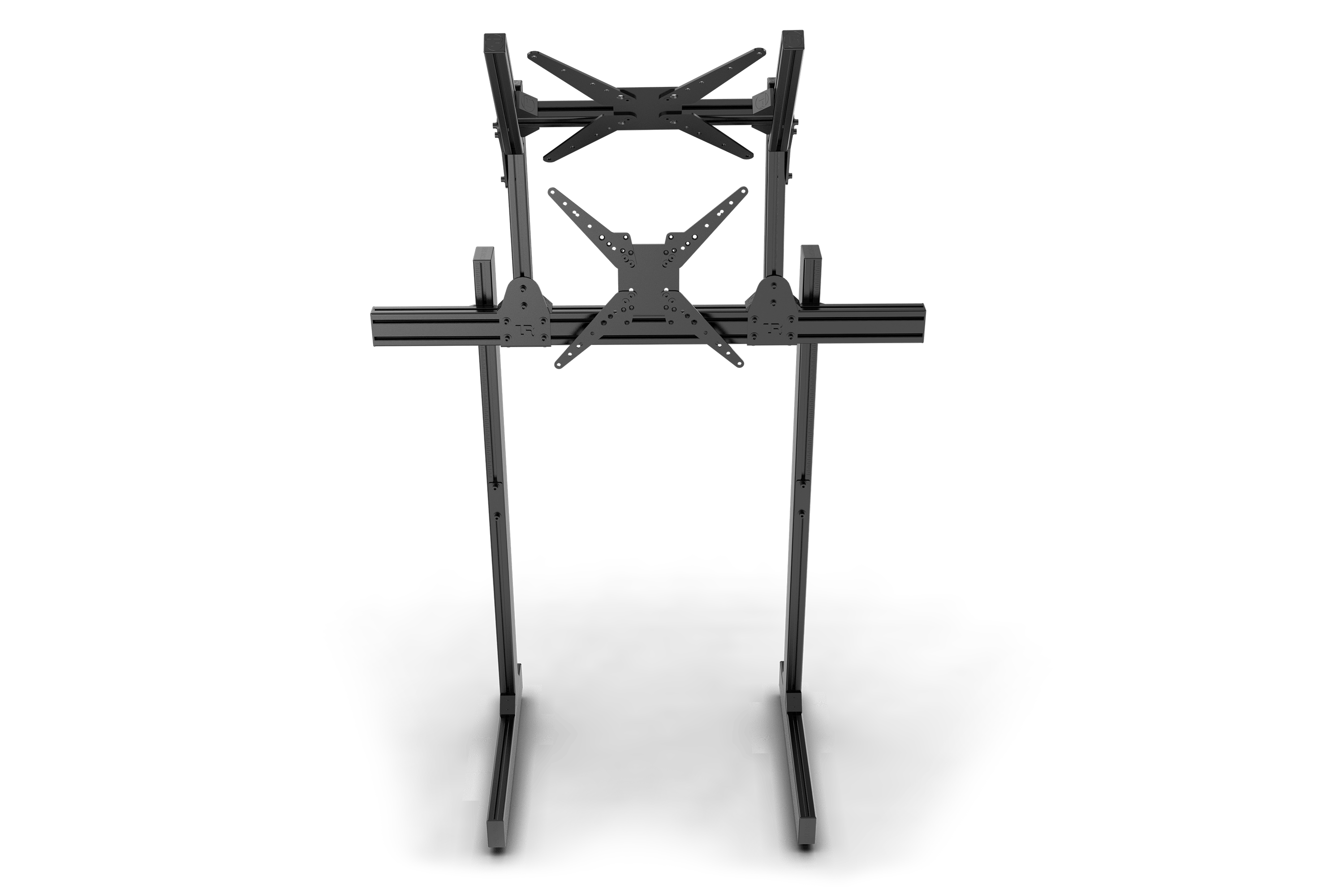 Freestanding Dual Monitor Stand - Supports up to 80" Display