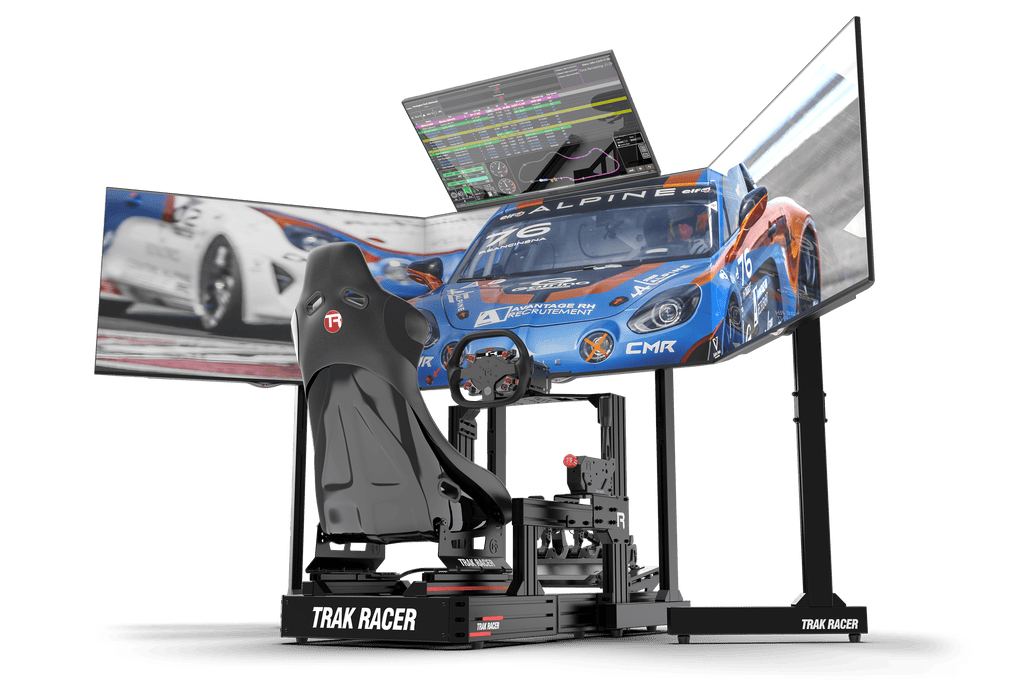 Freestanding Quad (4) Monitor Stand with Extra Leg Supports - Supports up to 55" Displays