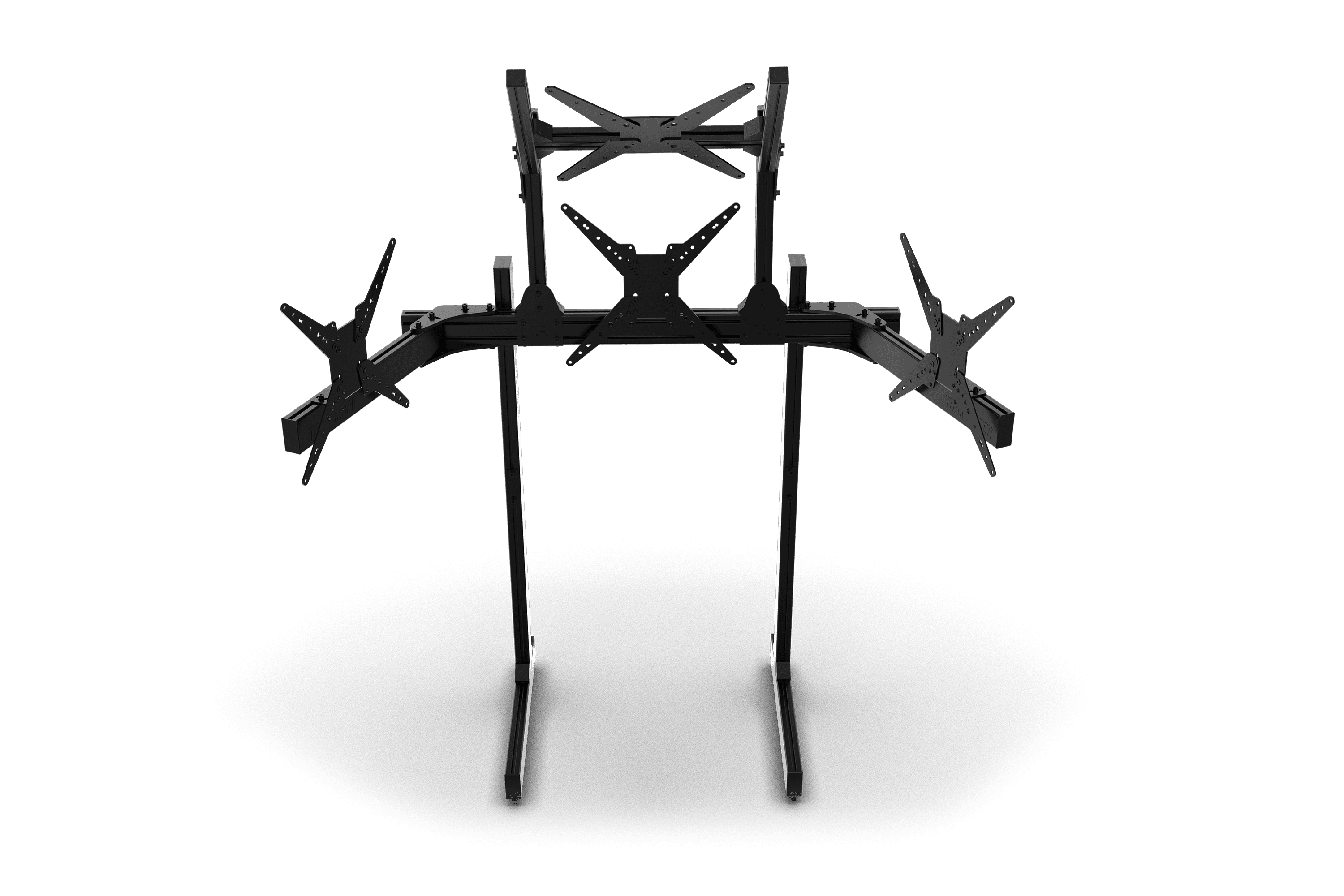 Freestanding Quad Monitor Stand - Supports up to 45" Displays