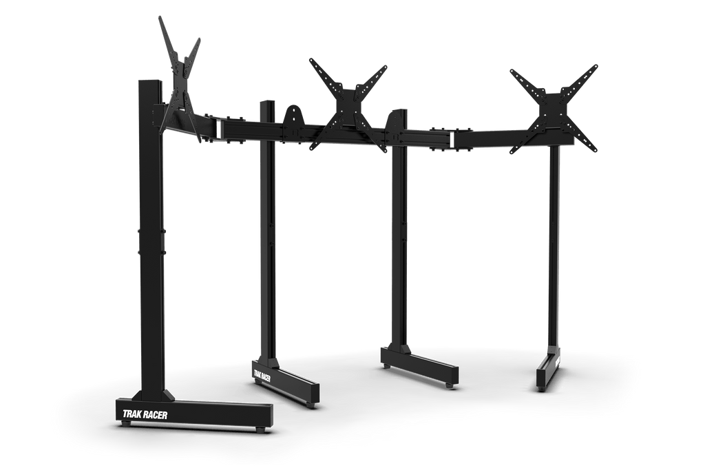 Freestanding Triple (3) Monitor Stand with Extra Leg Supports - Supports up to 55" Displays