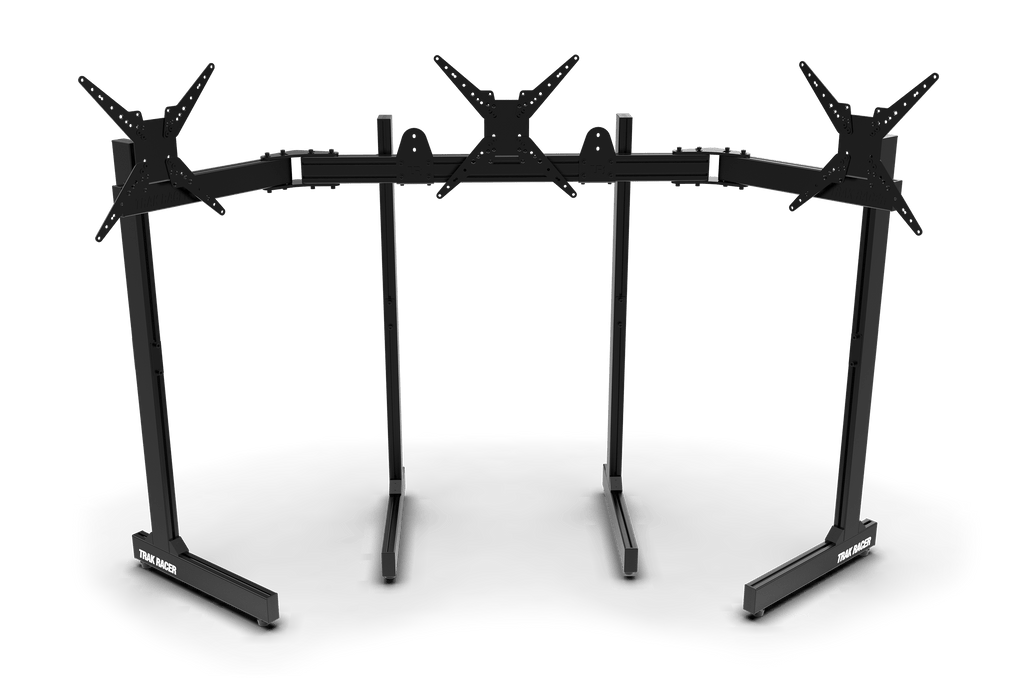 Freestanding Triple (3) Monitor Stand with Extra Leg Supports - Supports up to 55" Displays