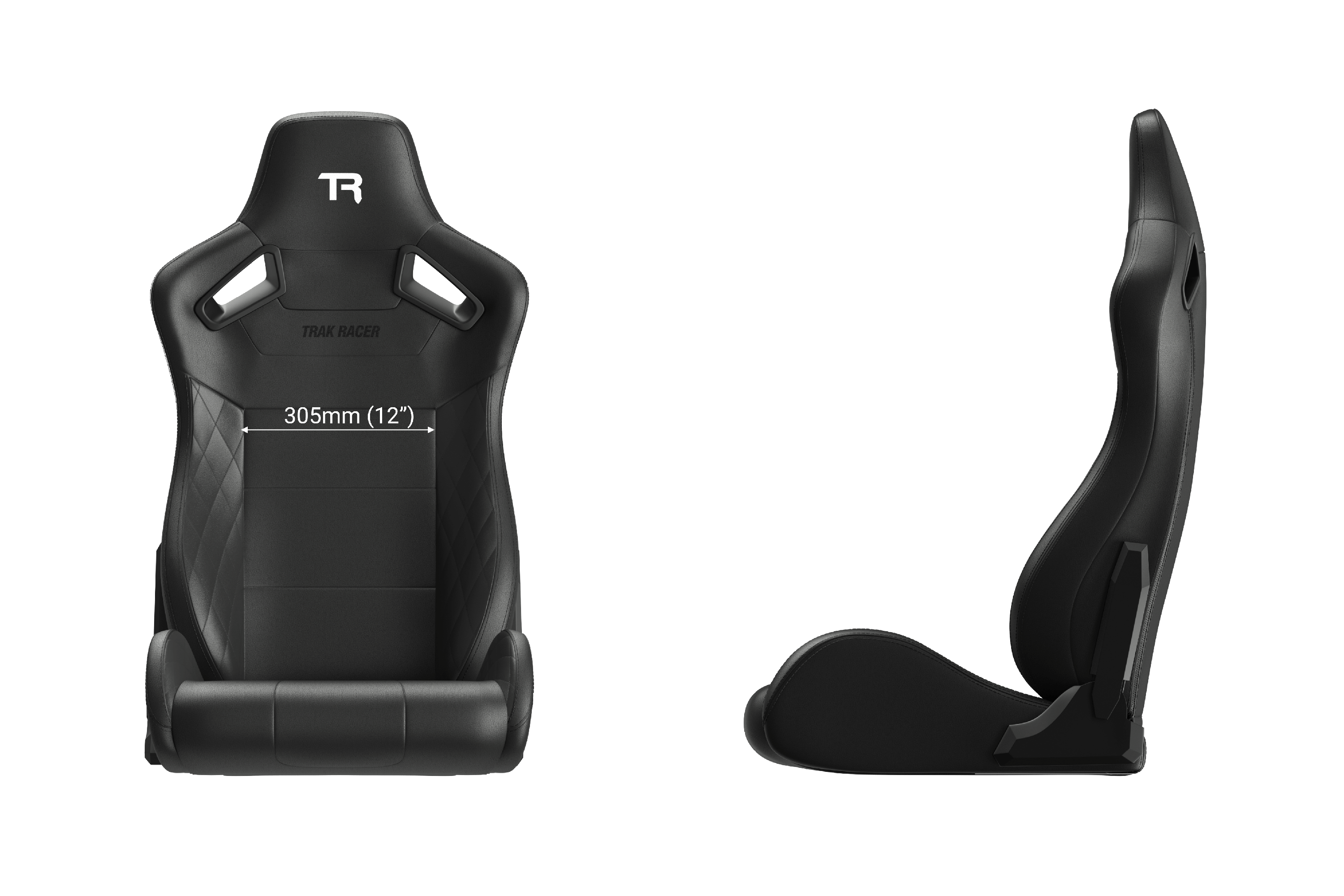 Recliner Sim Racing Seat — Premium Diamond-Stitched Leather-Style Finish