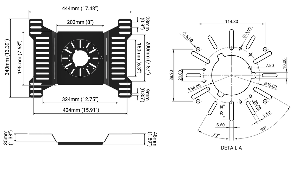 Universal Bass Shaker/Tactile Transducer Sim Rig Mount