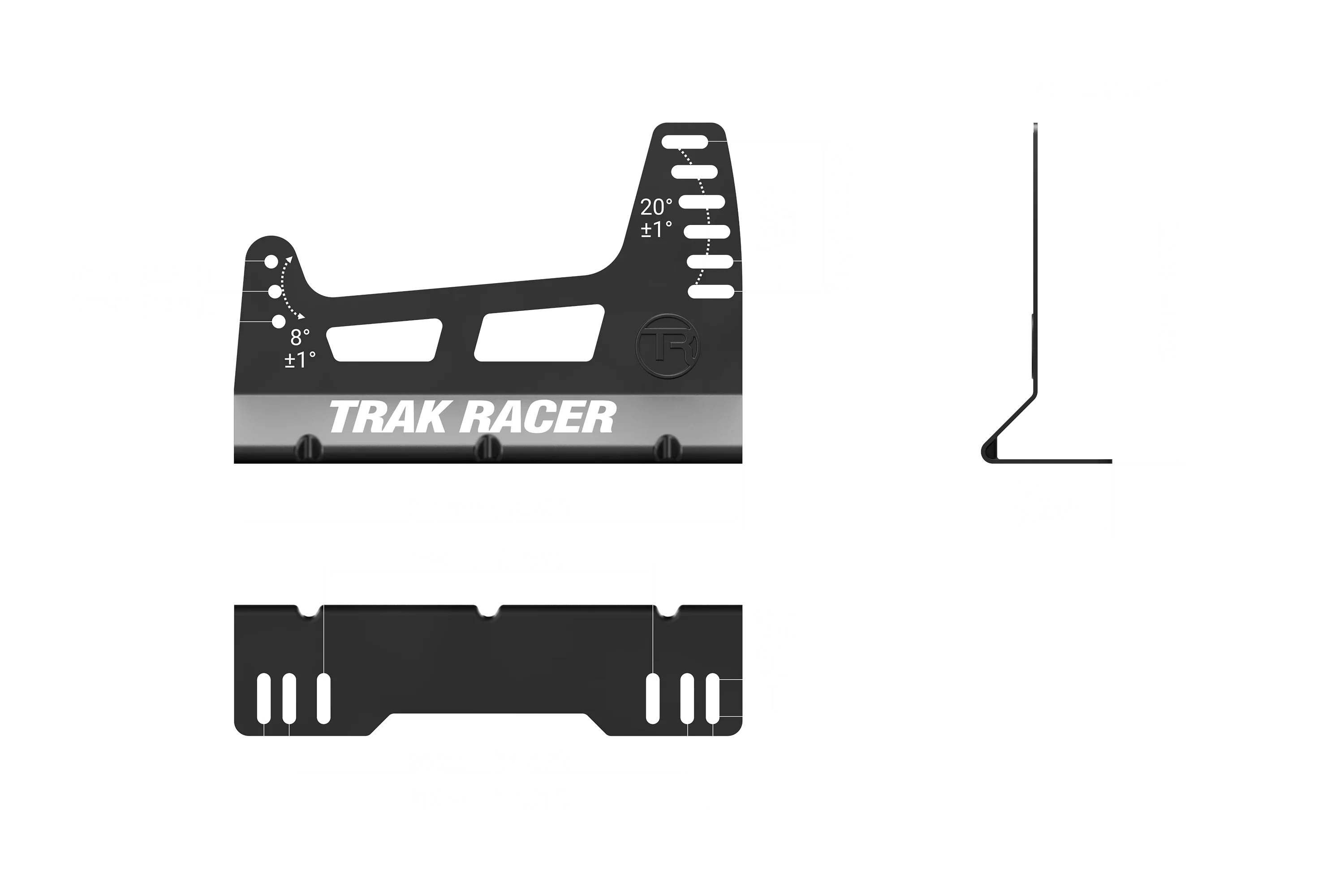 TR Series GT Pro Racing Seat - Fiberglass Grey