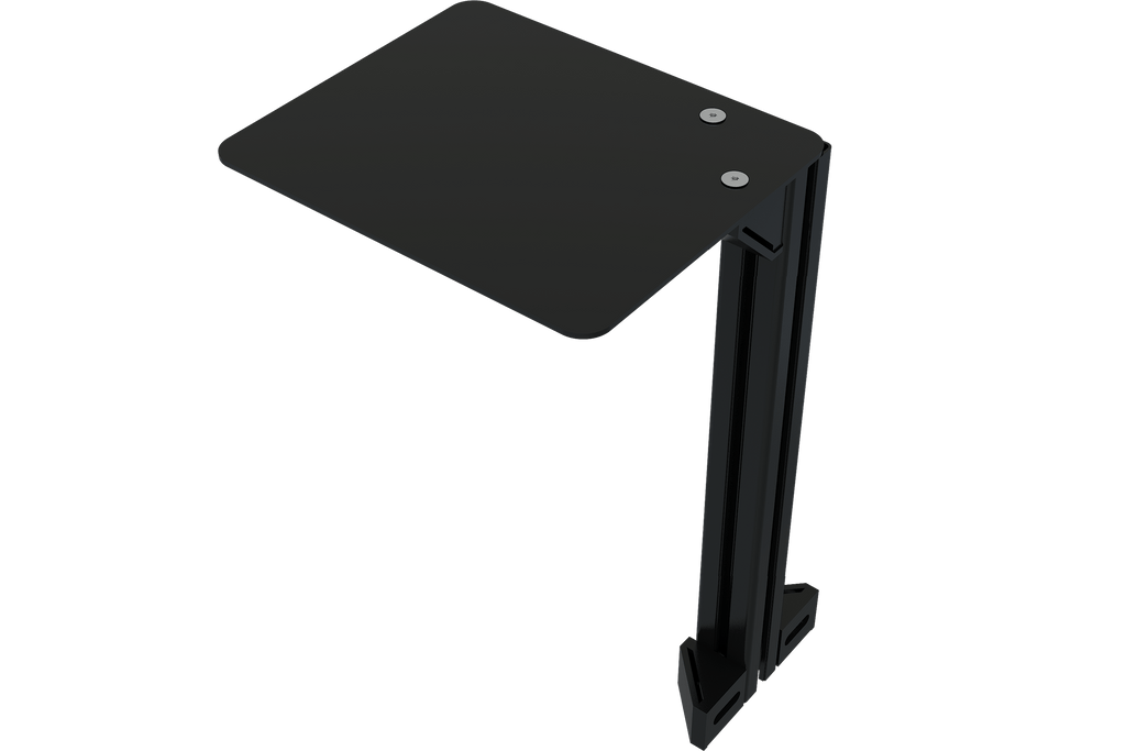 Computer Mouse Shelf with 40×40 mm (1.57" × 1.57") Aluminium Profile & Mounting Brackets