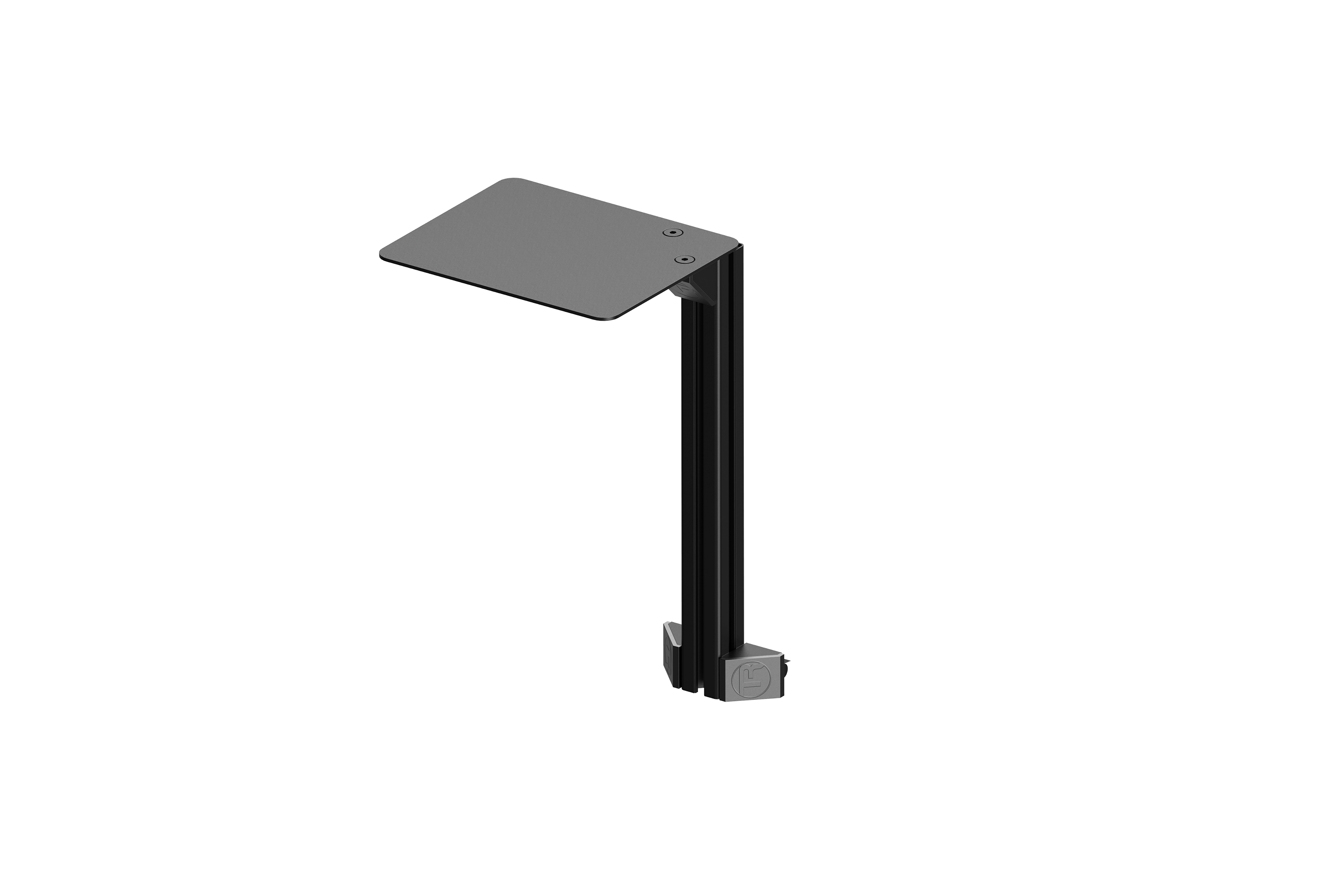 Computer Mouse Shelf with 40×40 mm (1.57" × 1.57") Aluminium Profile & Mounting Brackets