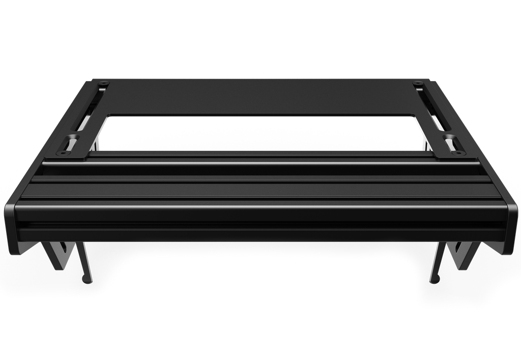 Universal TR-One Pedal Mounting System including Mounting Profile and Heel Rest
