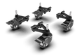 Universal Caster Wheels with Brake & Mounting Brackets