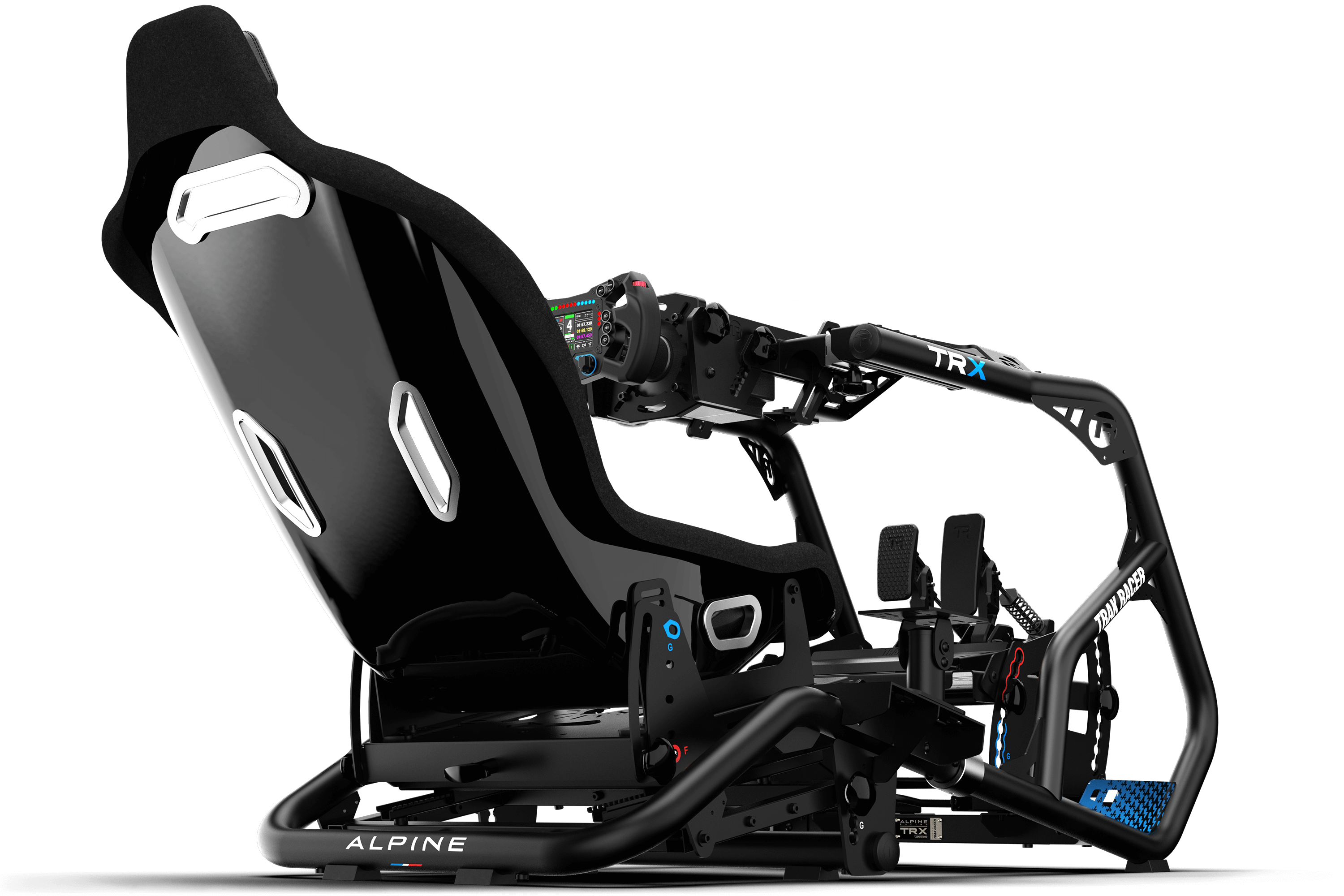 Formula/GT Hybrid Racing Simulator Seat — Alpine F1 Engineered Design
