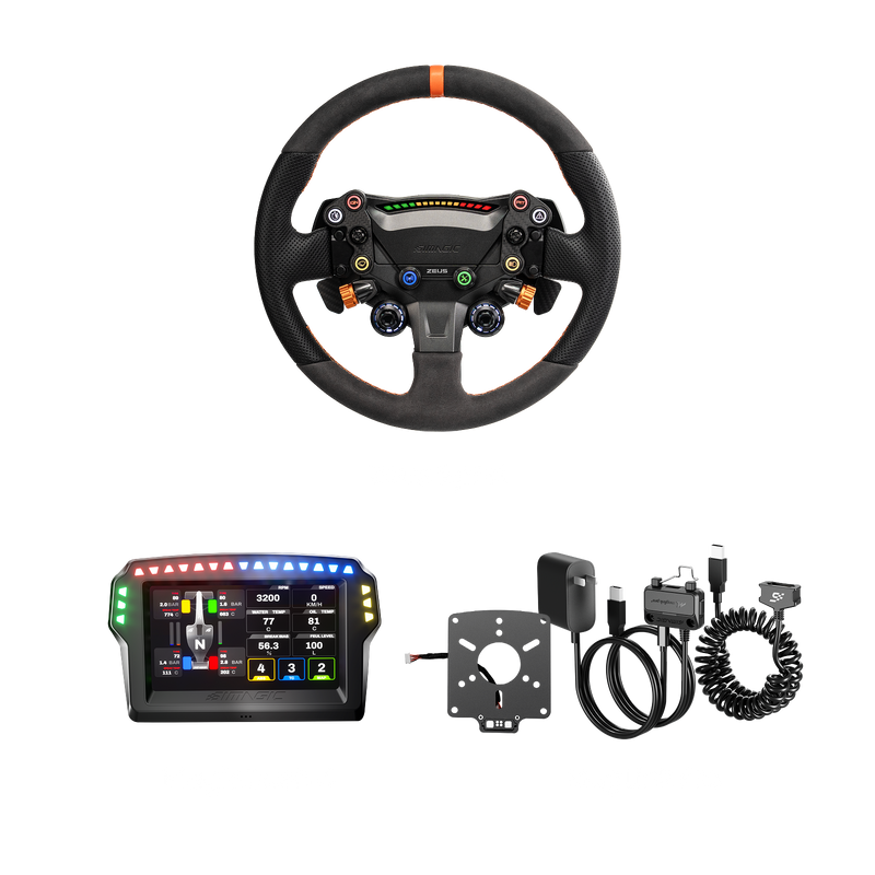 Simagic Zeus Wired Bundle (Wheel + MagicDash 4 + MagLink Pro)
