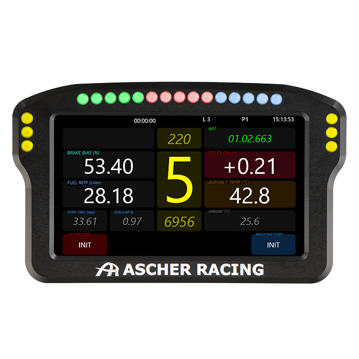 Ascher Racing Dashboard 4-inch