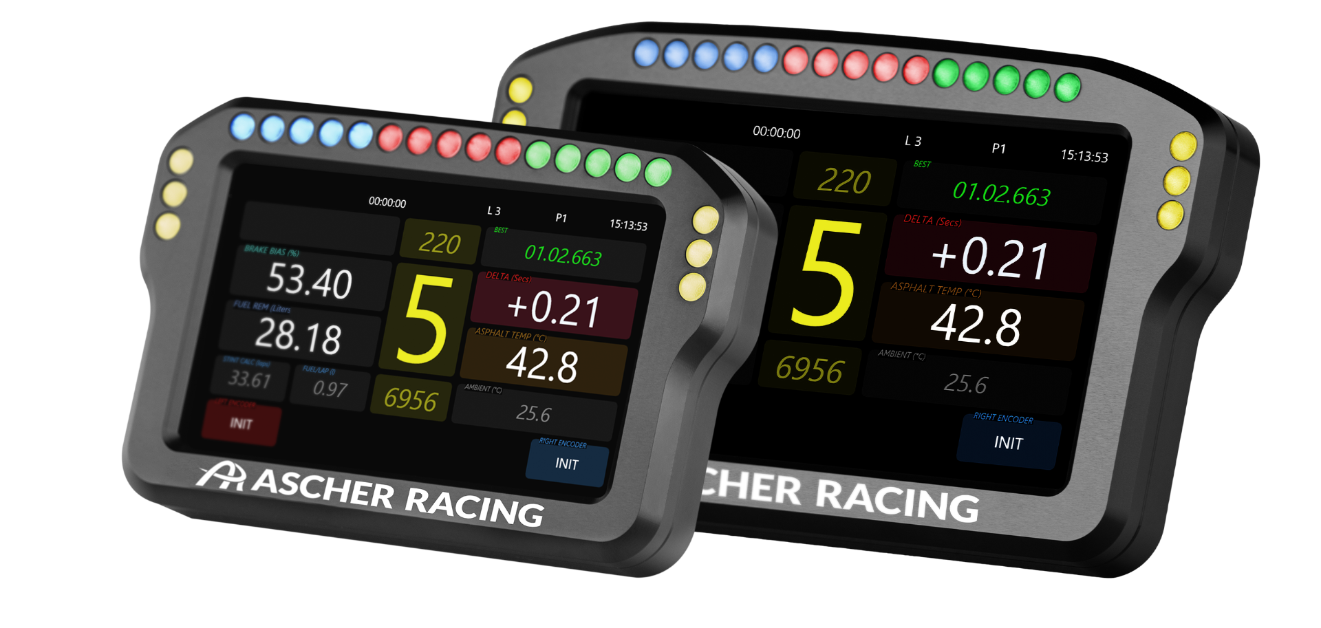 Ascher Racing Dashboard 5 inch sim racing display
