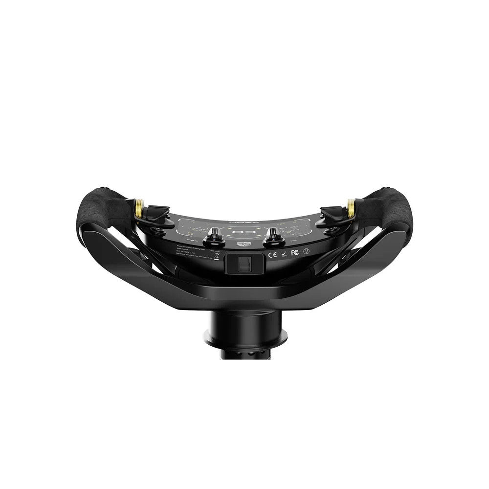 MOZA Porsche Mission R wheel rear view with quick release hub mount