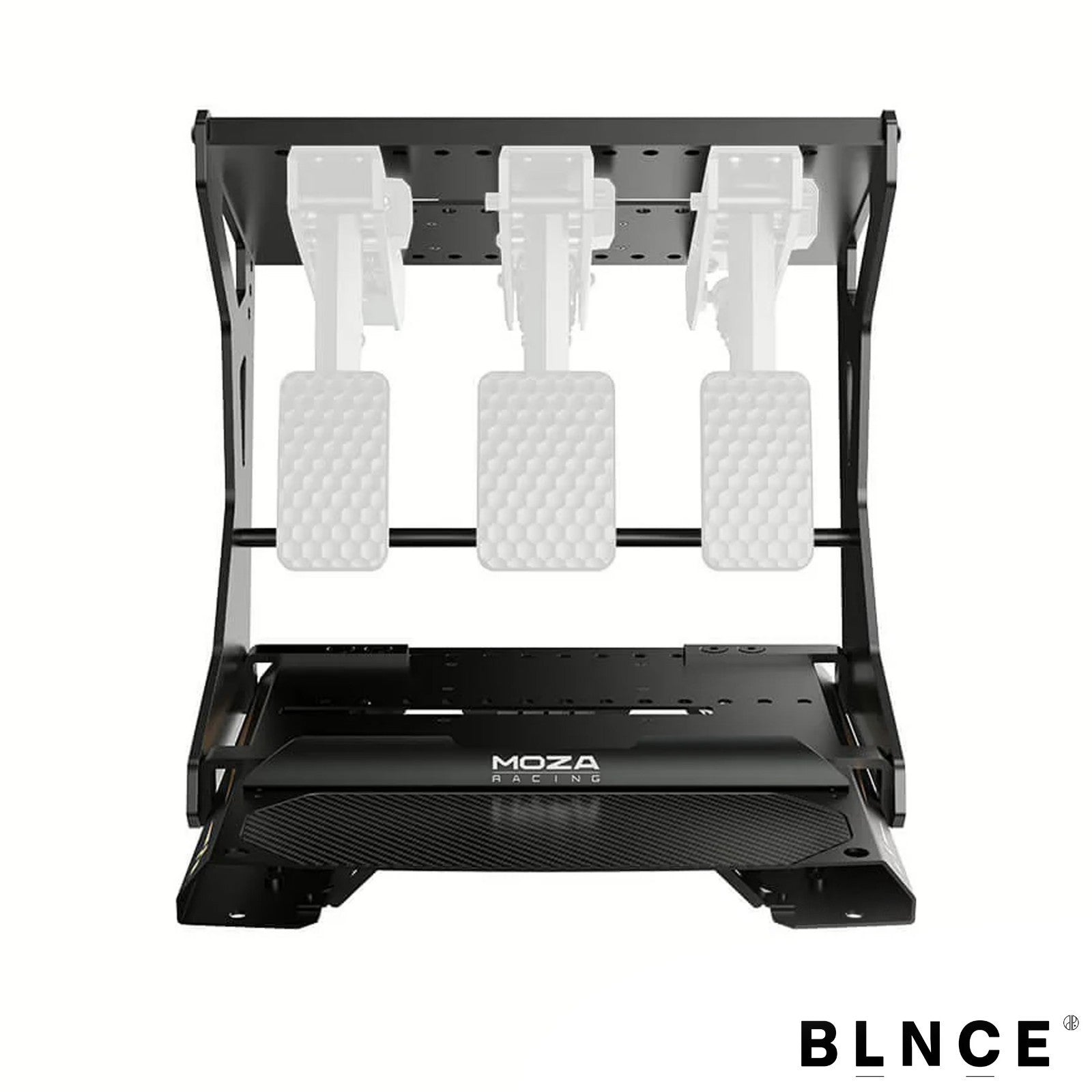 MOZA CRP2 inversion kit mounted on sim racing pedal set