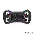 Simagic GT Neo sim racing steering wheel front view showing GT-style grip and button layout