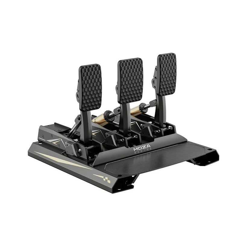 MOZA CRP2 3-pedal load cell set with throttle brake and clutch for sim racing