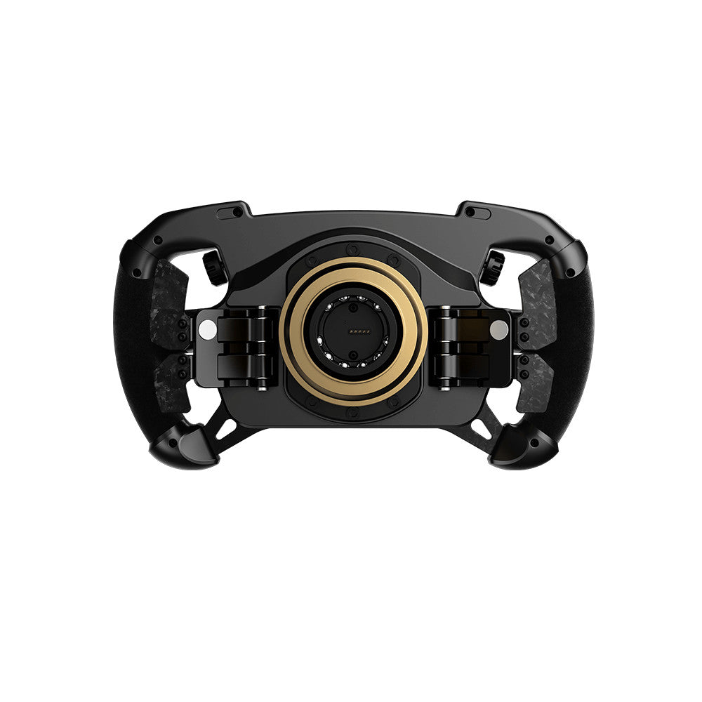 MOZA GS V2P sim racing steering wheel front view GT-style grip
