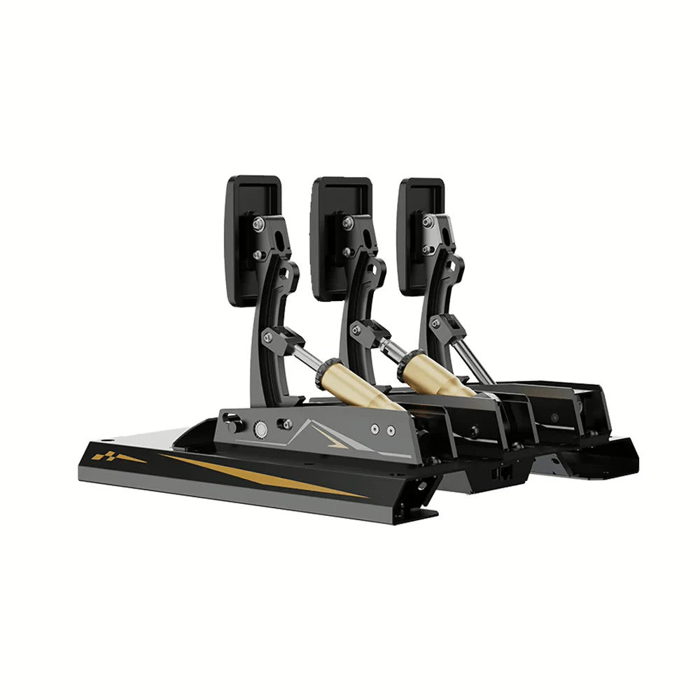 MOZA CRP2 load cell brake pedal close-up with adjustable spring