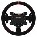 Simagic GTS Alcantara sim racing steering wheel front view showing alcantara grip and GT-style shape