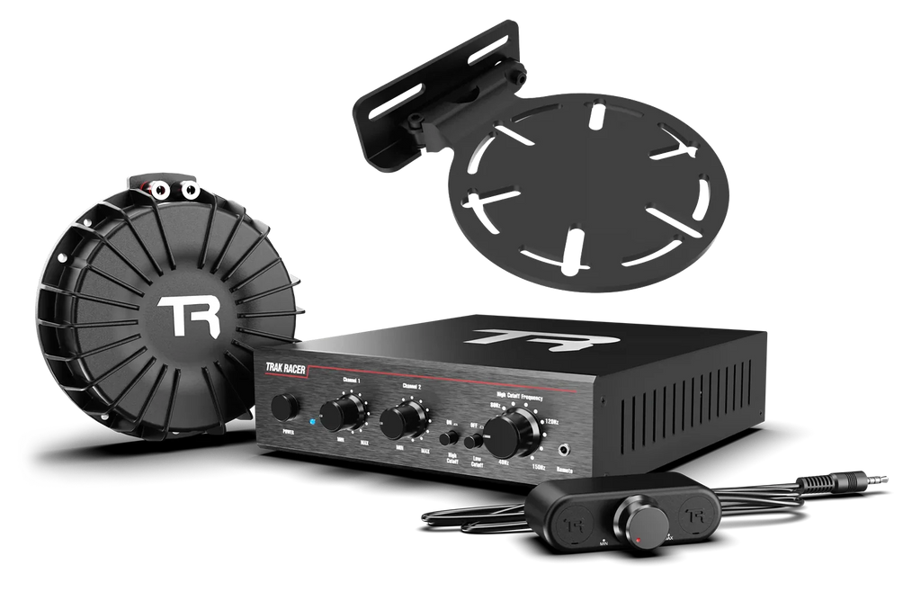 Trak Racer V2 Pro 2CH 200W Low-Frequency Class-D Amplifier and Bass Shaker Kit with Rig Mount