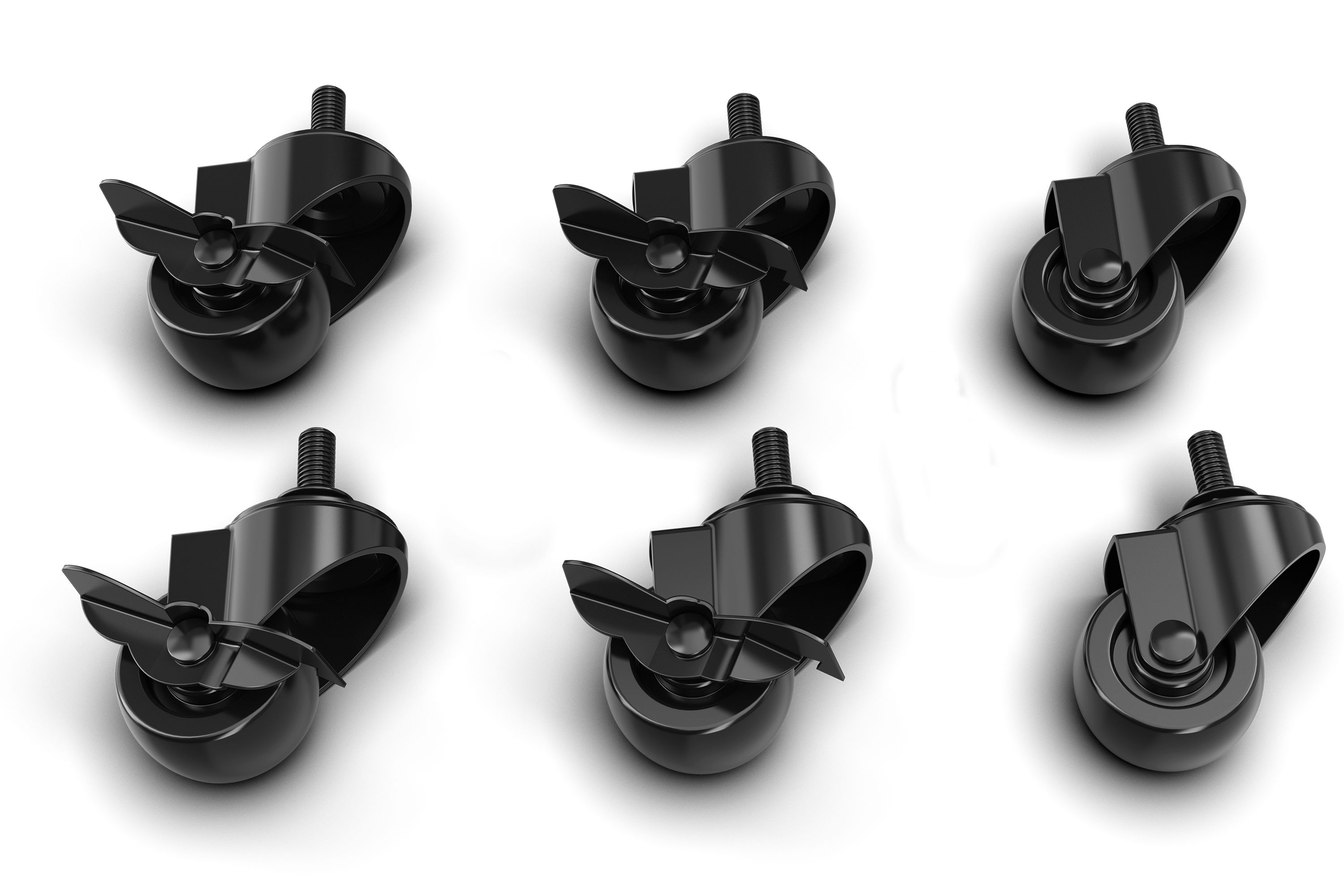 Trak Racer Simulator Caster Wheel with Brake Kit for TR8 Pro, TRX and more